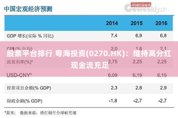 股票平台排行 粤海投资(0270.HK)：维持高分红 现金流充足