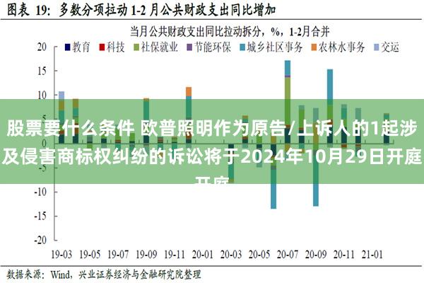 股票要什么条件 欧普照明作为原告/上诉人的1起涉及侵害商标权纠纷的诉讼将于2024年10月29日开庭