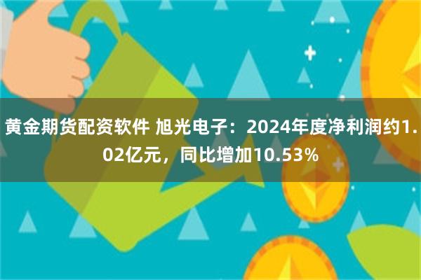 黄金期货配资软件 旭光电子：2024年度净利润约1.02亿元，同比增加10.53%