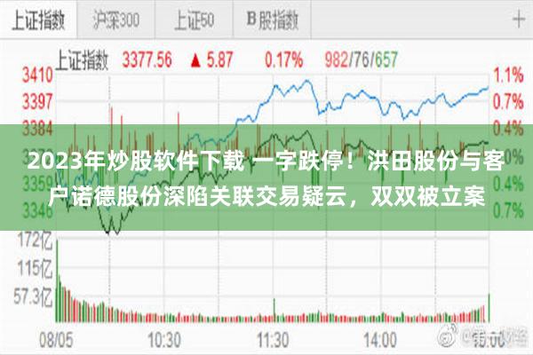 2023年炒股软件下载 一字跌停！洪田股份与客户诺德股份深陷关联交易疑云，双双被立案