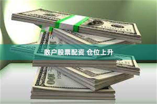 散户股票配资 仓位上升